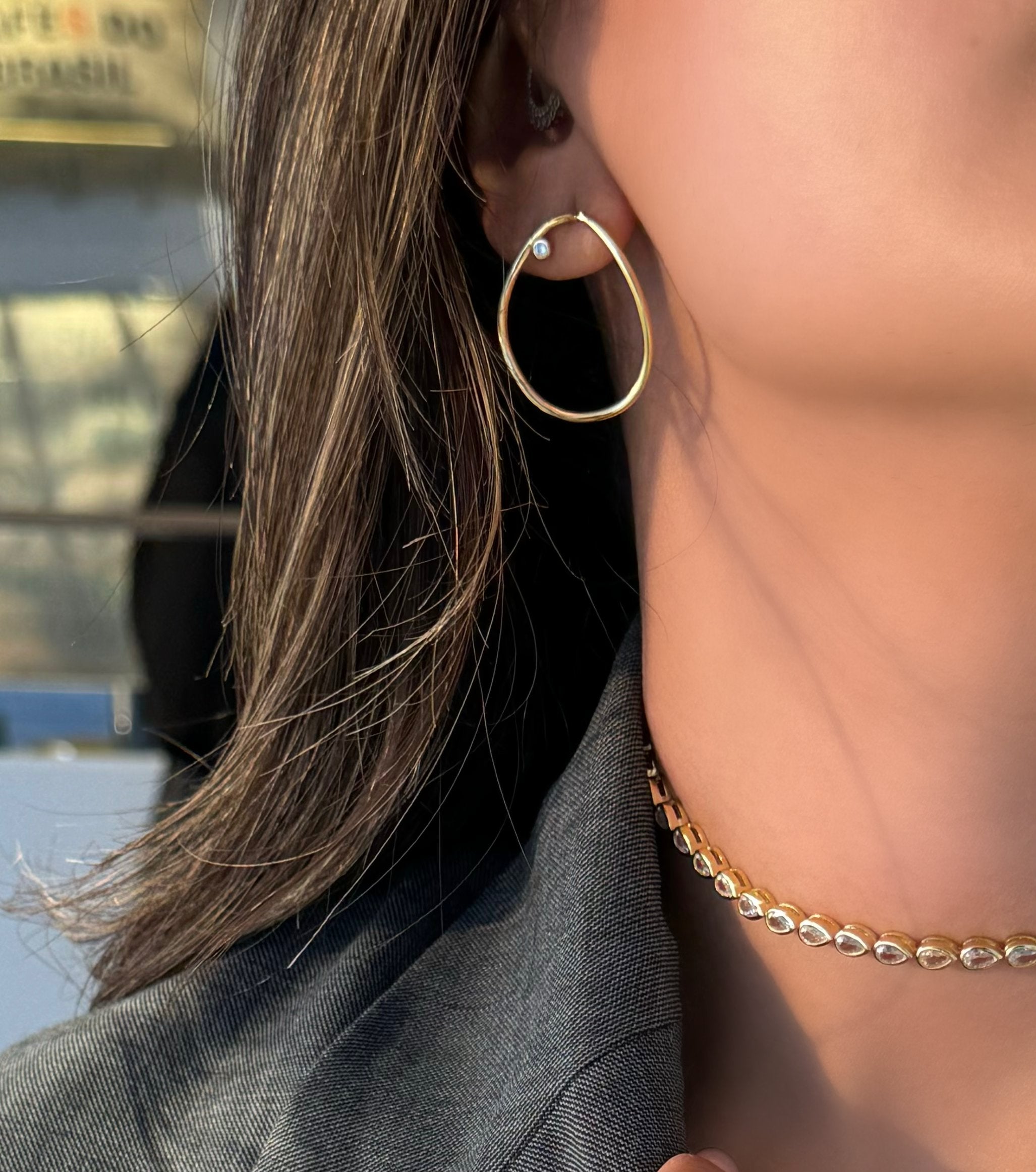 hoop earrings