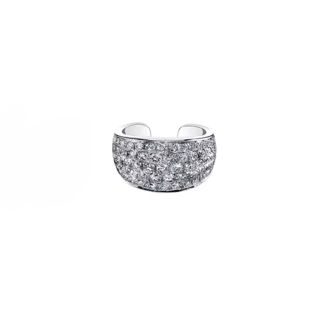 crystal ear cuff (silver)