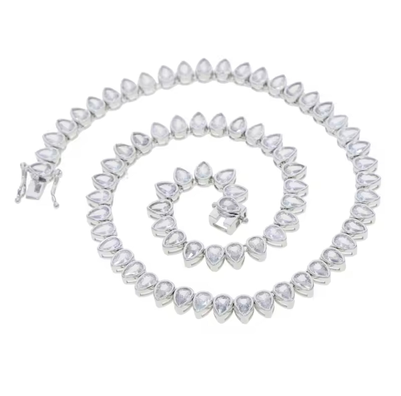 pear drop (silver)