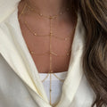 champagne body chain