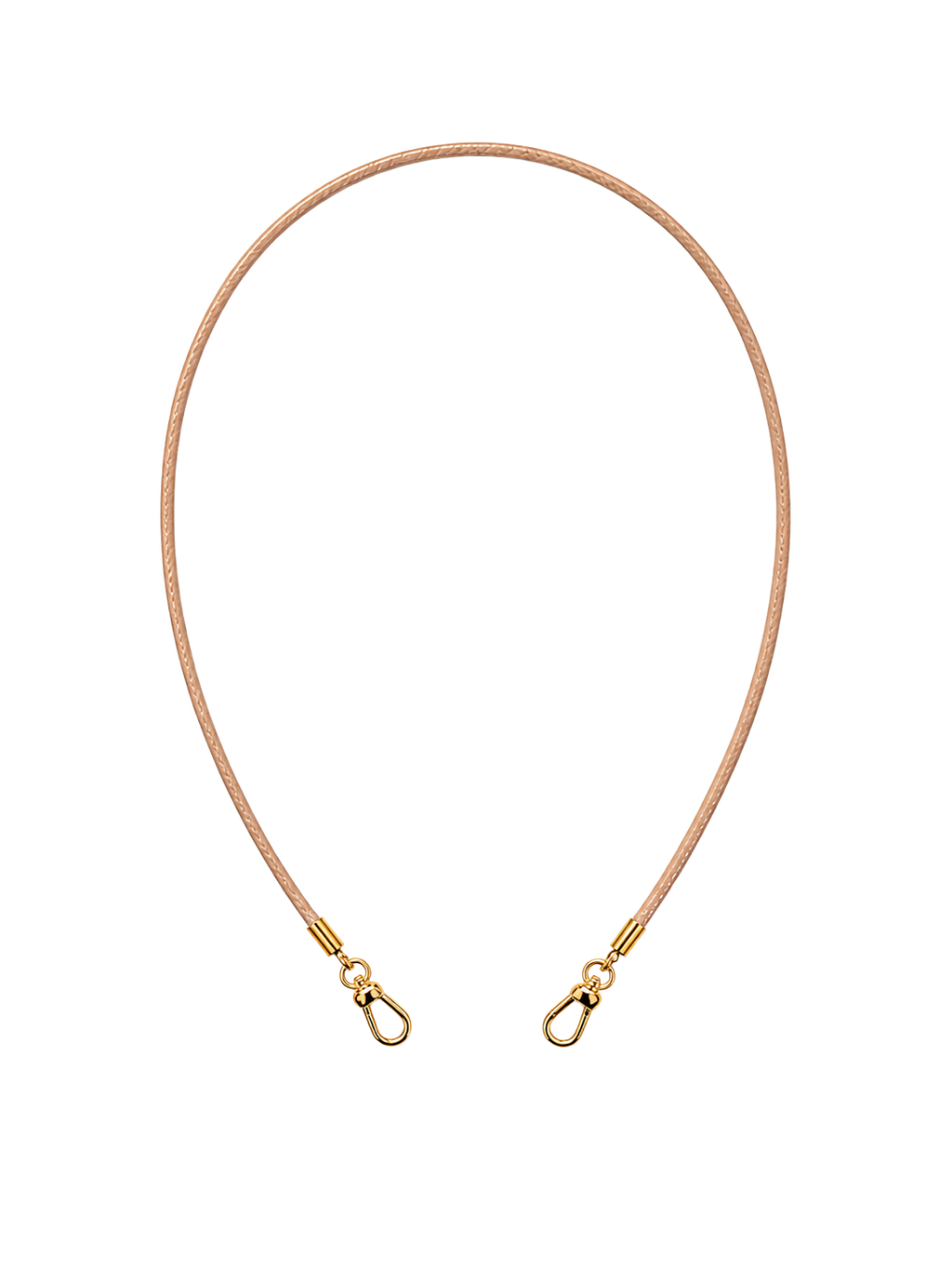 16 inch leather cord beige cutout