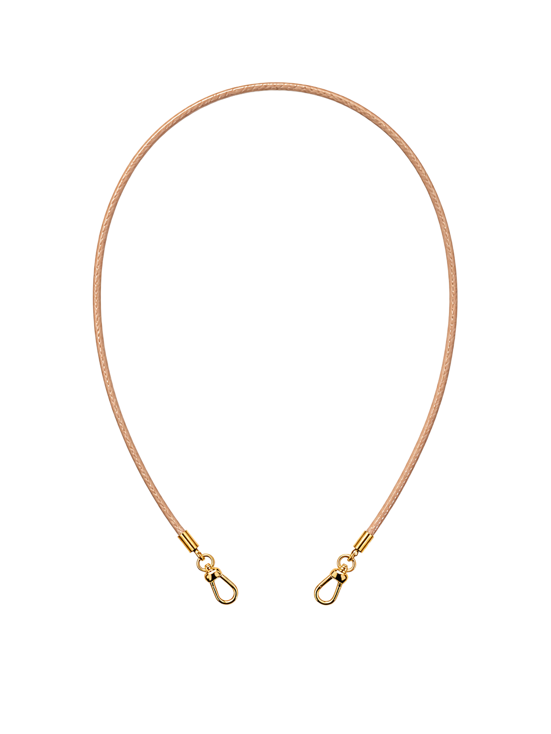 16 inch leather cord beige cutout